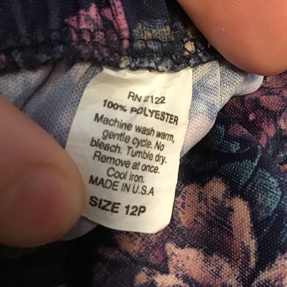 Vintage 70s Lilacs Midi Skirt - Picture 2 of 7